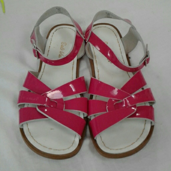 Saltwater Shoes - Saltwater Sandals Pink Patent Women size  7  W  9